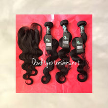 Load image into Gallery viewer, Three Bundles w/ Lace Closure 4&quot;x4&quot;