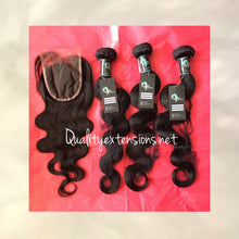 Load image into Gallery viewer, Three Bundles w/ Lace Closure 4&quot;x4&quot;