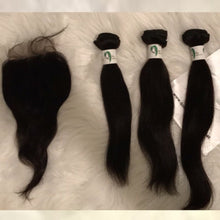 Load image into Gallery viewer, Three Bundles w/ Lace Closure 4&quot;x4&quot;